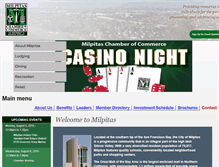 Tablet Screenshot of milpitaschamber.com